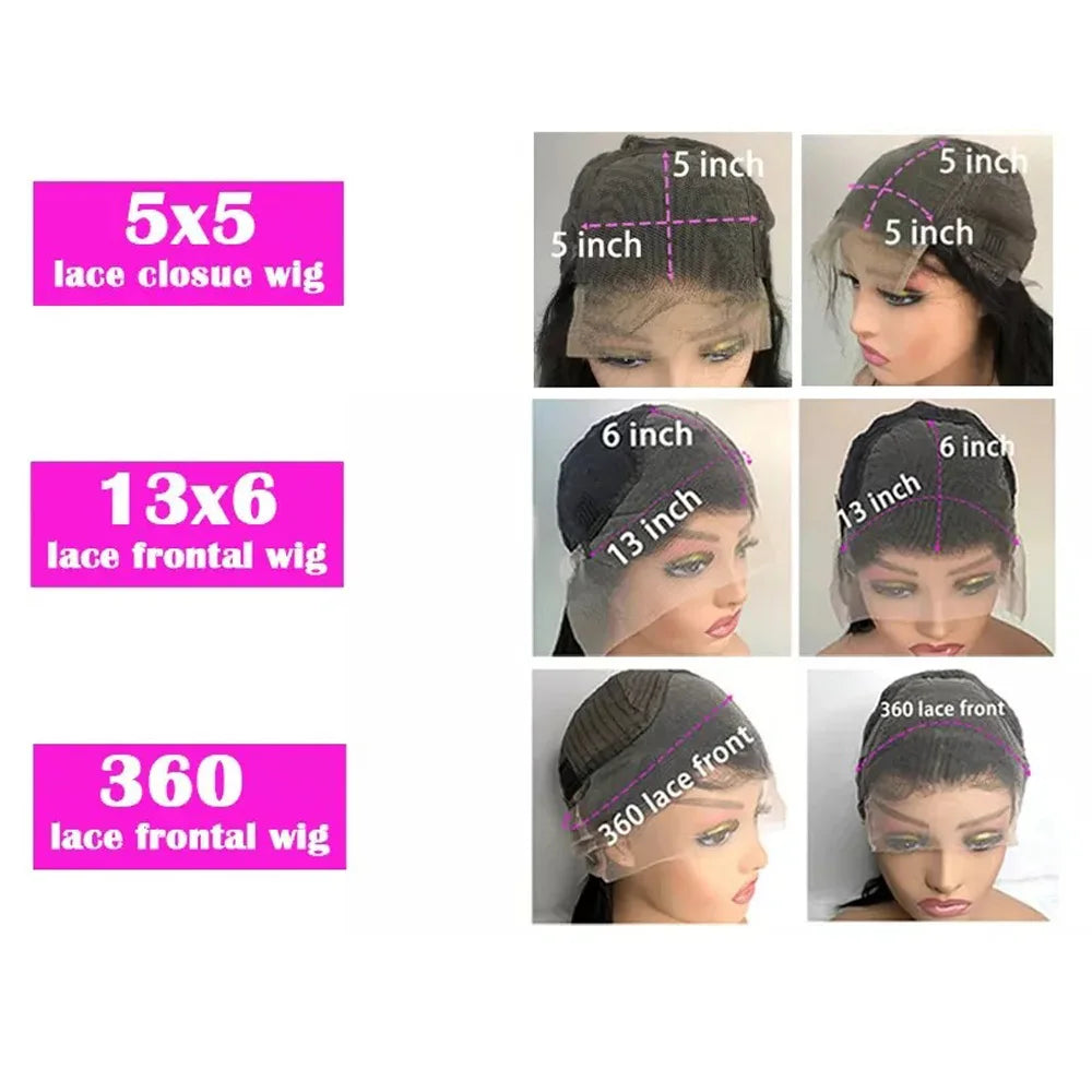 Perruque Deep Wave HD Lace Front – 100% Cheveux Humains Brésiliens | 38-40 pouces