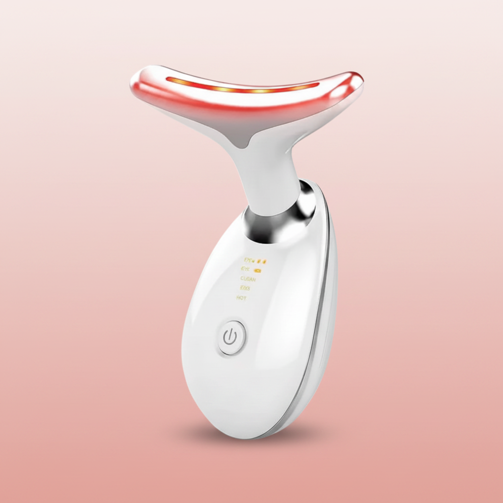 Masseur électrique anti-âge fond rose